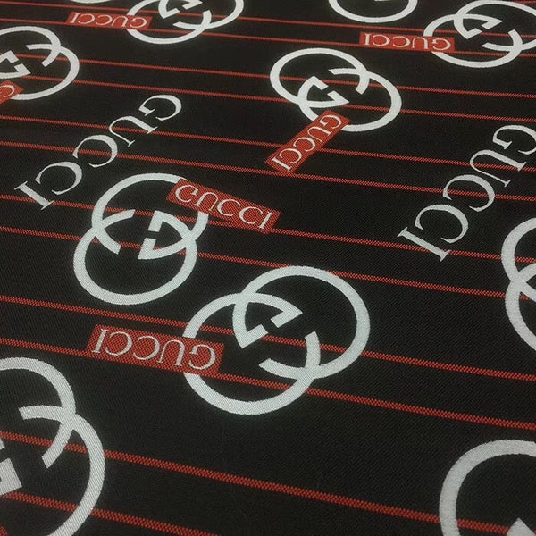  Designer Inspired Gucci Fabric GG logo Fabric by the yard