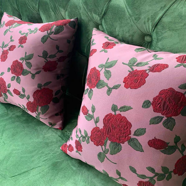 J07 Jacquard Fabric Retro Rose