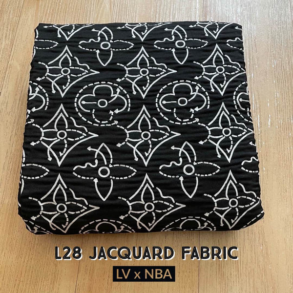 L28 Jacquard Fabric Strategic Flowers Quilted