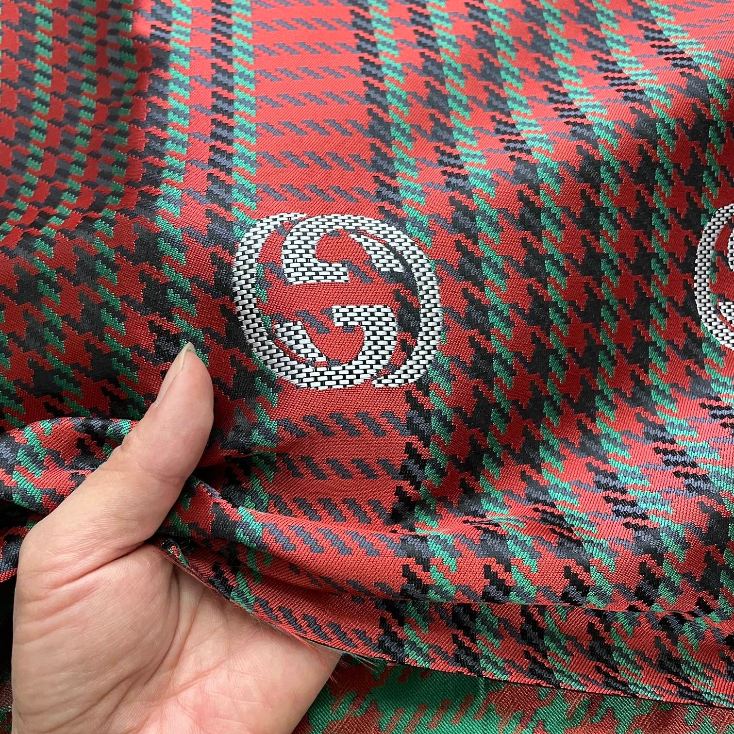 G29 Jacquard Fabric Plaid Red Green