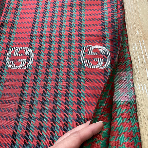 G29 Jacquard Fabric Plaid Red Green