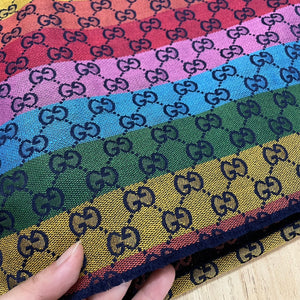 Gucci Fabric Rainbow Multicolour Jacquard Fabric