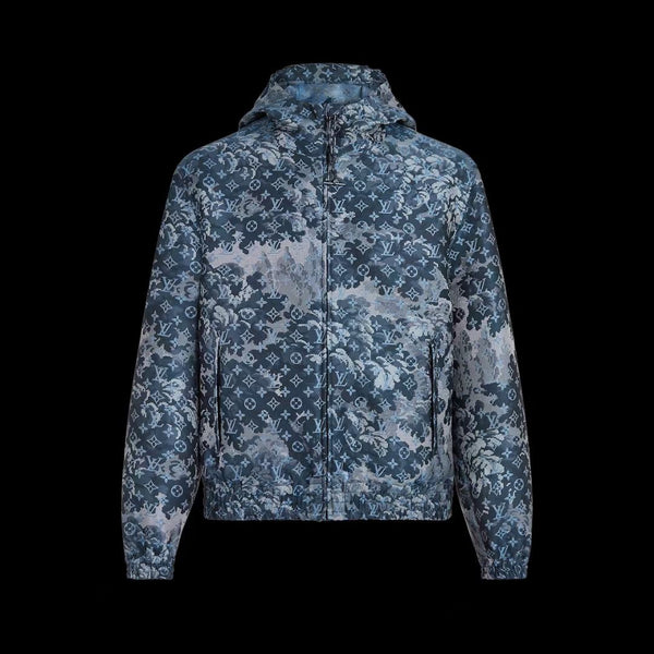 L24 Jacquard Fabric Camouflage Navy