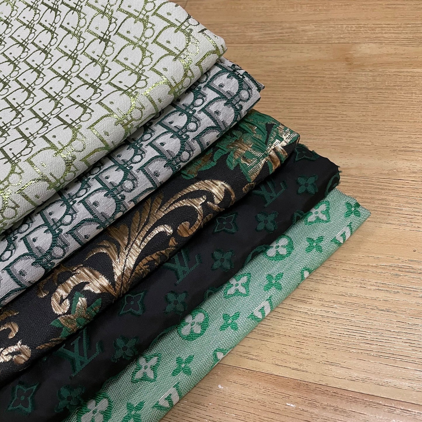 (Clearance Sale) 5 Yards Fabric Bundle Green