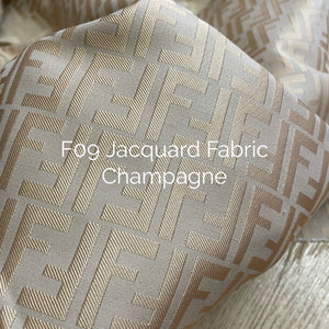 Designer Inspired Fendi Fabric Champagne 