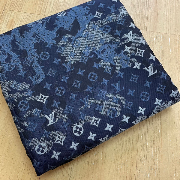 Louis Vuitton LV Jacquard Fabric Camouflage Navy