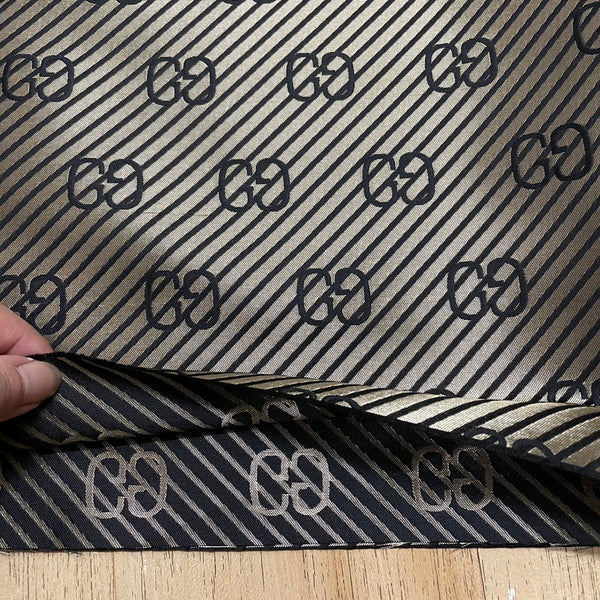 G22 Jacquard Fabric Metallic Bronze