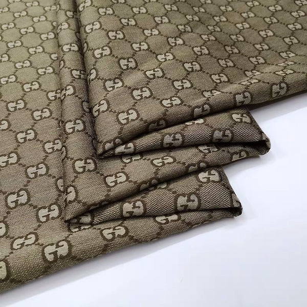 Designer Inspired Gucci Fabric tan by the yard